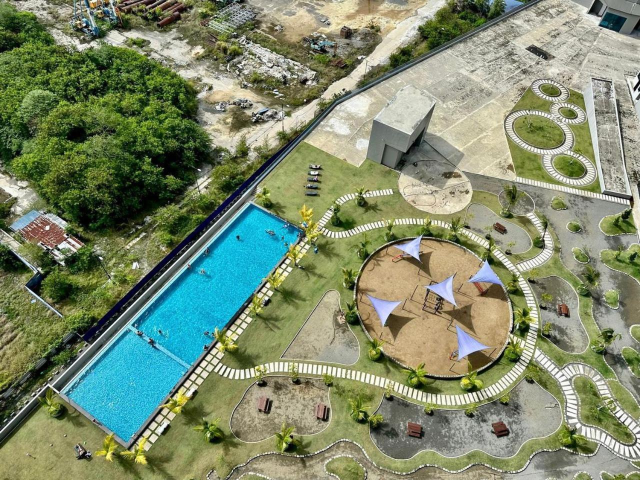 Апартаменты Jesselton Quay Sea & Pool View For 6 Pax Кота-Кинабалу Экстерьер фото